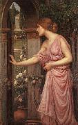 Psyche Opening the Door into Cupid Garden John William Waterhouse